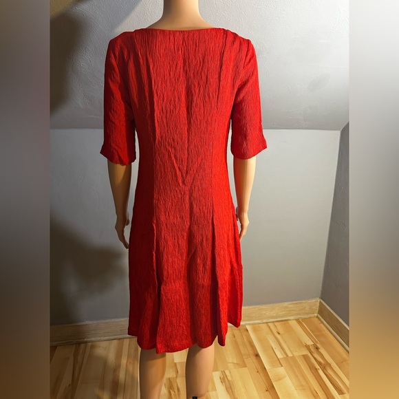 Anthropologie Juliet Red Corseted Lace-Up Fit & Flare Dress Size 8 NWT - Picture 11 of 11